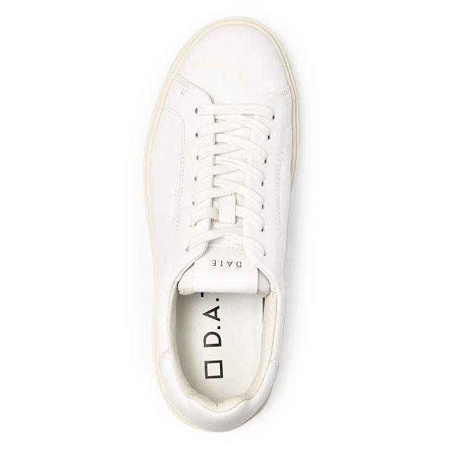 D.A.T.E.【デイト】スニーカー LEVANTE CALF WHITE スムースレザー ホワイトの画像