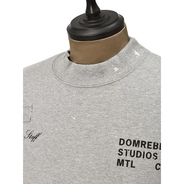 DOMREBEL【ドムレーベル】クルーネックスウェット STAFF SWEATSHIRT HEATHER GREY コットン グレー_2