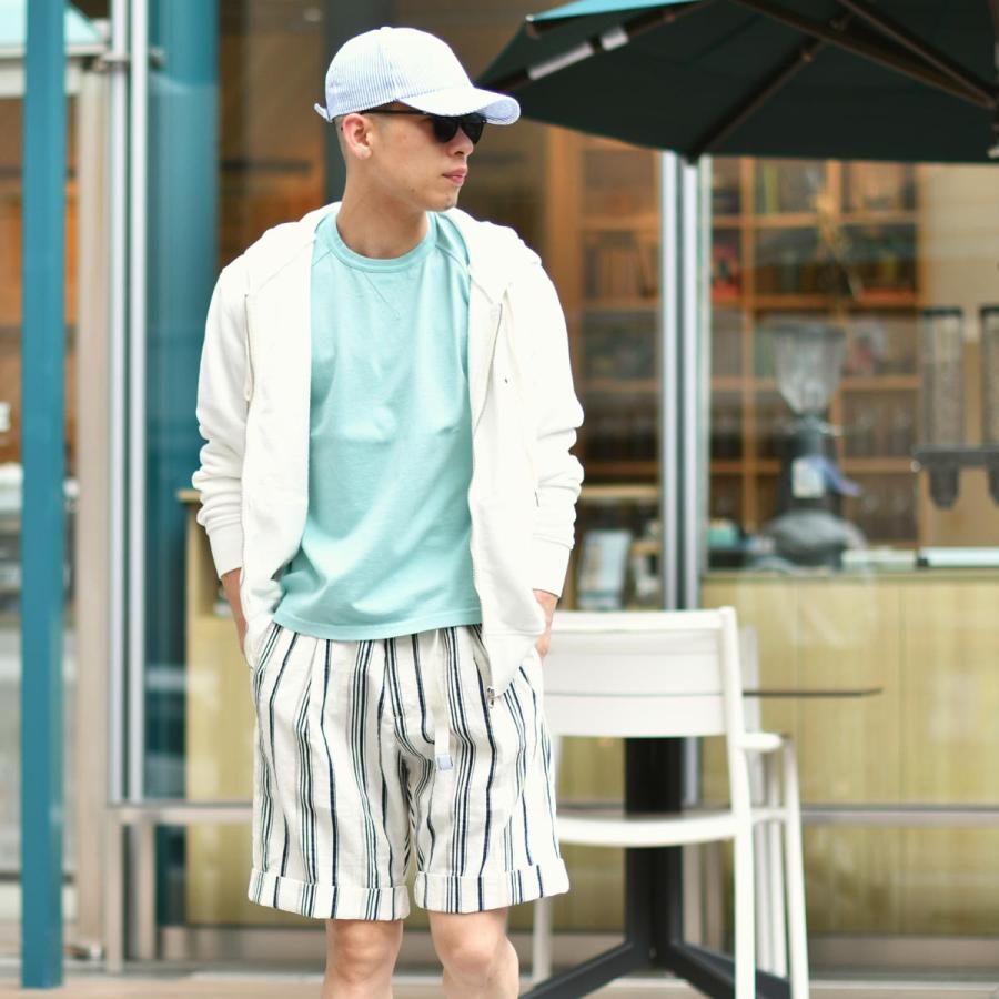 【50％OFF】【sizeXXS,M】East Harbour Surplus【イースト ハーバー サープラス】クルーネックカットソー PORTLAND 99 TURQUOISE コットン ターコイズ |  | 06