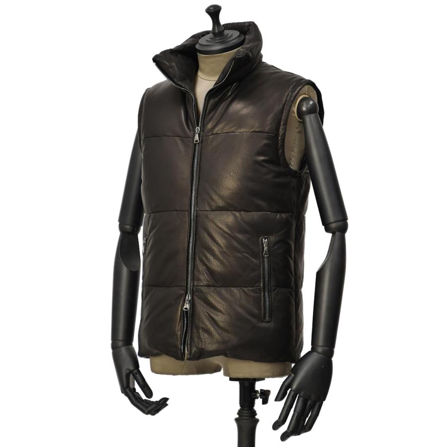 EMMETI【エンメティ】ダウンベストWILEY NAPPA MANGA 0.4mm NERO ラムレザー ブラック  :emmeti020058blk:CINQUE un ALTRO - 通販 - Yahoo!ショッピング