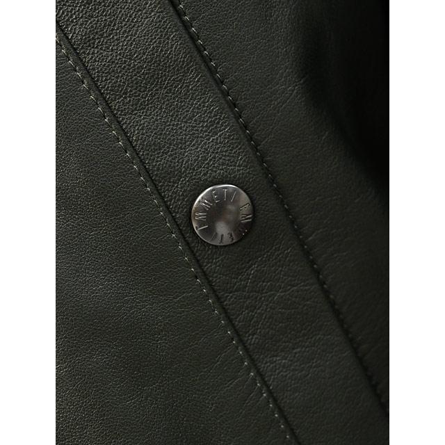 EMMETI【エンメティ】MA-1ブルゾン OLIVER SP LAMB SKIN NAPPA CERATA VERDE オリバー ラムレザー ディープグリーン | EMMETI | 07