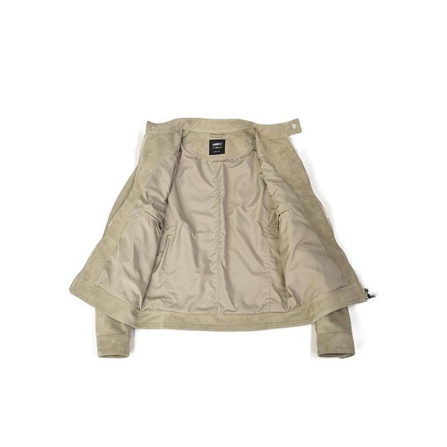 EMMETI【エンメティ】シングルライダースジャケット JURI SP LAMB SKIN SUEDE MOON LIGHT ユリ/ユーリ ラムスエード グレージュ | EMMETI | 02