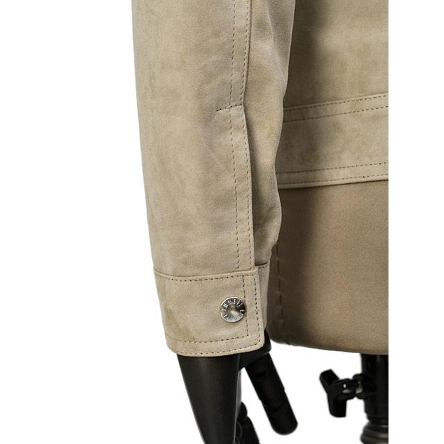 EMMETI【エンメティ】シングルライダースジャケット JURI SP LAMB SKIN SUEDE MOON LIGHT ユリ/ユーリ ラムスエード グレージュ | EMMETI | 07