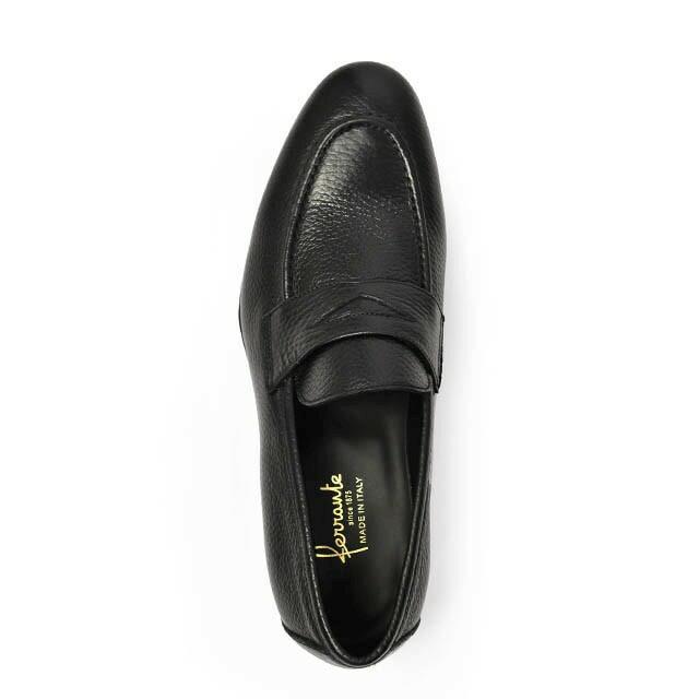 Ferrante【フェランテ】コインローファー ISEO ETON RASTY NERO 010 エンボスカーフ ブラック | FERRANTE | 01