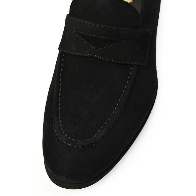 【未使用】 Ferrante フェランテ　ローファー　39　スエード　黒 FERRANTE Ferrante【フェランテ】コインローファー ISEO ETON