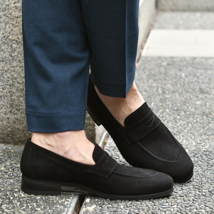 美品 ferrante iseo 7 ブラック表革