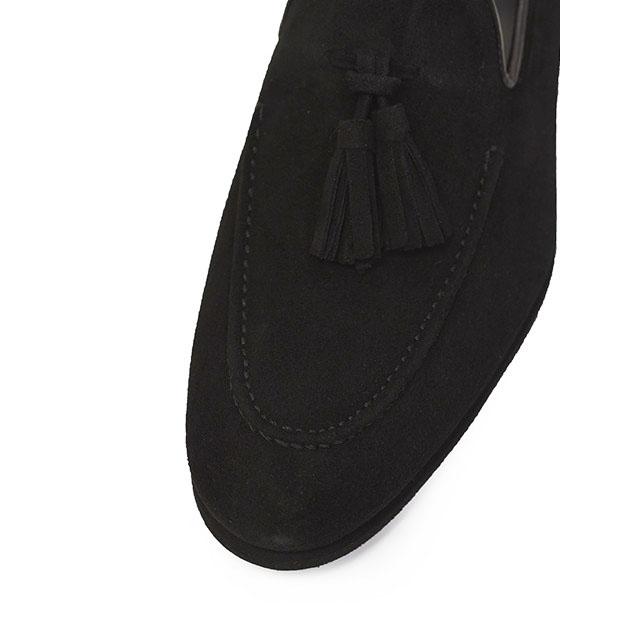 Ferrante【フェランテ】タッセルローファー ARNO ETON CAMOSCIO NERO 010 スエード ブラックの画像