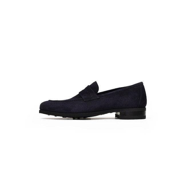 Ferrante【フェランテ】コインローファー ISEO ETON CAMOSCIO BLEU 010 スエード ネイビーの画像