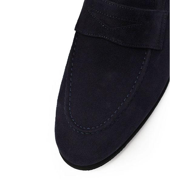 Ferrante【フェランテ】コインローファー ISEO ETON CAMOSCIO BLEU 010 スエード ネイビーの画像