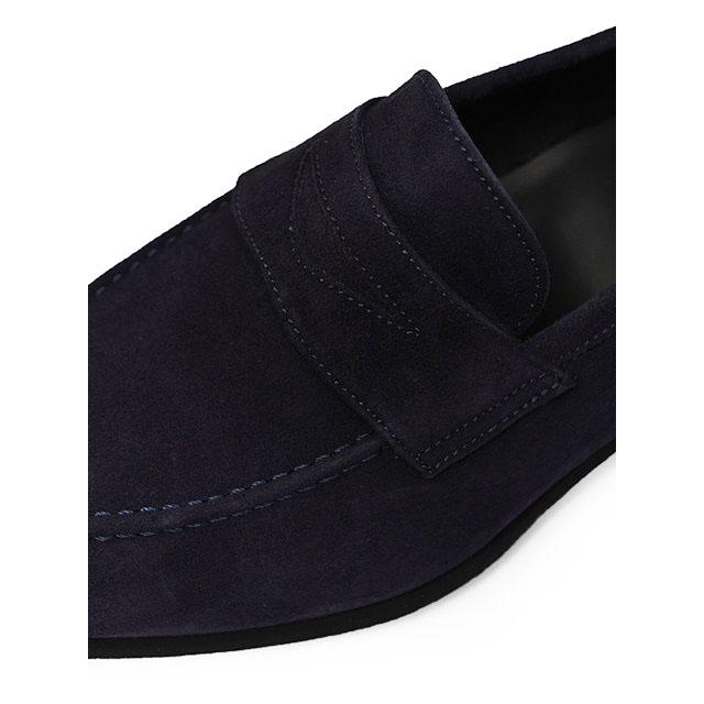 Ferrante【フェランテ】コインローファー ISEO ETON CAMOSCIO BLEU 010 スエード ネイビーの画像