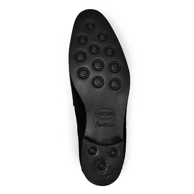 Ferrante【フェランテ】 別注150周年限定 イントレチャートサドルローファー CAPRI  ETON CAMOSCIO NERO 010 スエード カーフ ブラックの画像