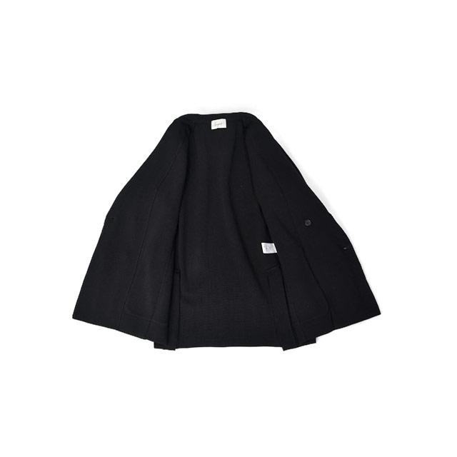 Finjack【フィンジャック】ダブルニットジャケット FGD2 G HALF MILANO C NERO 88KN ミラノリブコットン ブラック | MILANO | 02