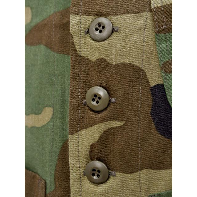 【FINAL SALE】FORTELA【フォルテラ】シングルベスト RYAN CAMOUFLAGE GREEN コットン カモフラージュ グリーン | MILITARY | 03