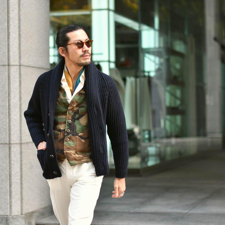 【FINAL SALE】FORTELA【フォルテラ】シングルベスト RYAN CAMOUFLAGE GREEN コットン カモフラージュ グリーン | MILITARY | 05