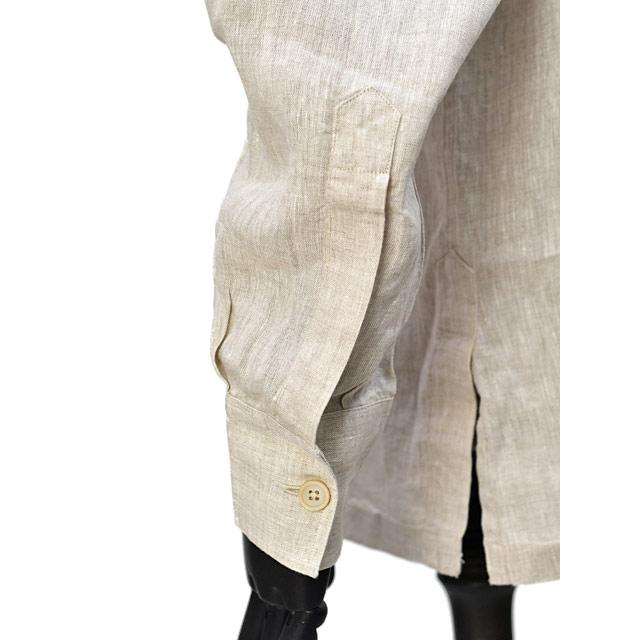 ALESSANDRO GHERARDI【アレッサンドロ・ゲラルディ】シャツブルゾン GUAYABERA 1082 921 リネン ベージュの画像