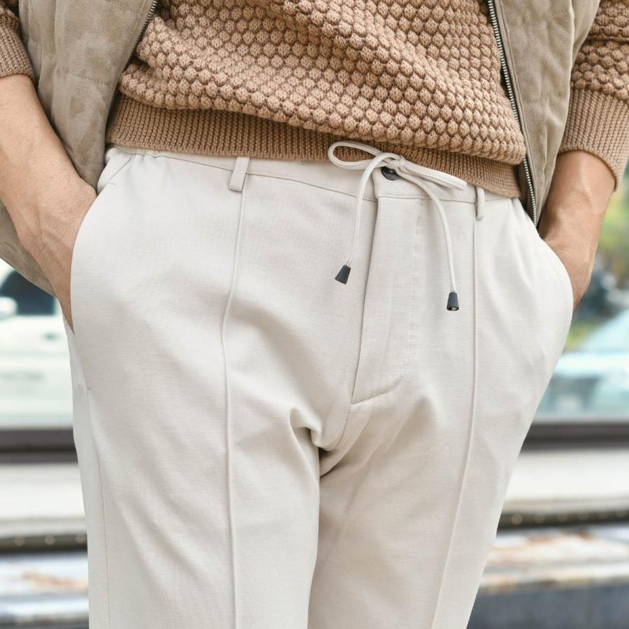 【18日 20時〜 P5倍】giab's ARCHIVIO【ジャブス アルキヴィオ】リラックスパンツ MASACCIO M1 A5666 02 ニューウォッシャブルジャージー オフホワイト | giab's ARCHIVIO | 10