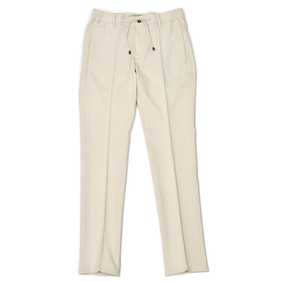 【18日 20時〜 P5倍】giab's ARCHIVIO【ジャブス アルキヴィオ】リラックスパンツ MASACCIO M1 A5666 02 ニューウォッシャブルジャージー オフホワイト | giab's ARCHIVIO | 01