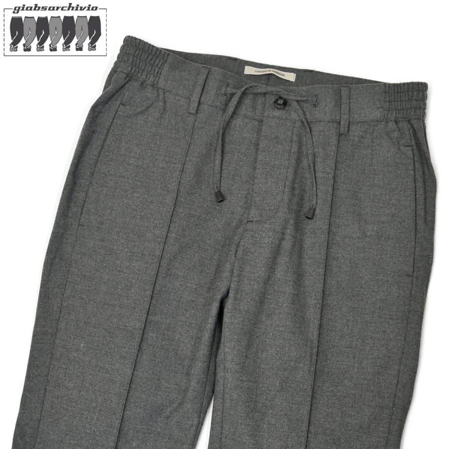 giab's ARCHIVIO【ジャブス アルキヴィオ】リラックスパンツ MASACCIO M1 A5653 40 テクノストレッチビエラ グレー | giab's ARCHIVIO