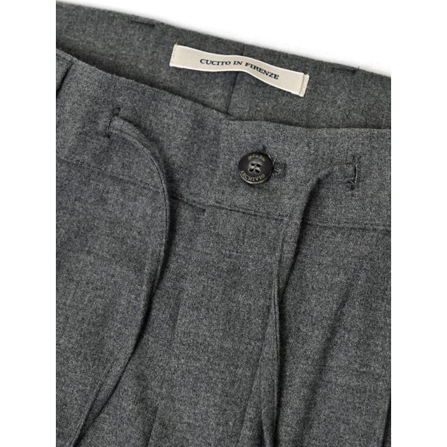 giab's ARCHIVIO【ジャブス アルキヴィオ】リラックスパンツ MASACCIO M1 A5653 40 テクノストレッチビエラ グレー | giab's ARCHIVIO | 05