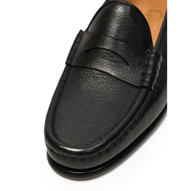 F.LLI Giacometti【フラテッリ ジャコメッティ】コインローファー FG292 009 LUIGINO ゴートレザー ブラックの画像