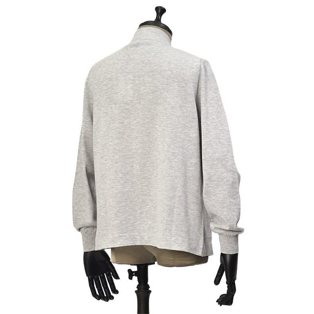 GRAN SASSO【グランサッソ】ボタンレスカーディガン 57185 20649 052 フレッシュコットン 12G メランジグレーの画像