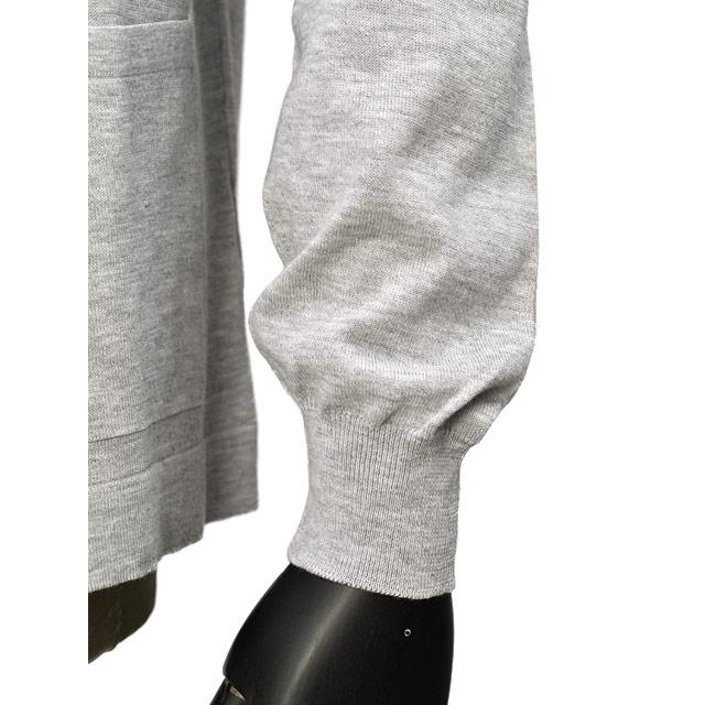 GRAN SASSO【グランサッソ】ボタンレスカーディガン 57185 20649 052 フレッシュコットン 12G メランジグレーの画像