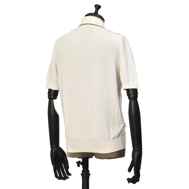 GRAN SASSO【グランサッソ】ニットシャツ 59135 18041 005 オーガニックコットン 12G ホワイト_1