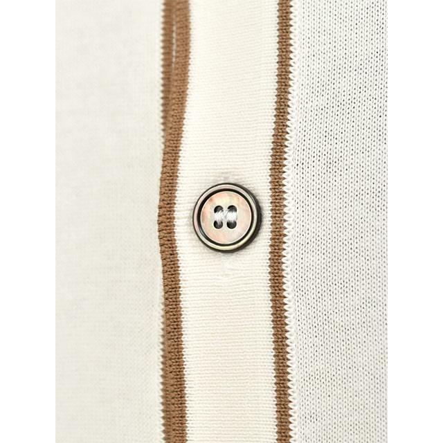 GRAN SASSO【グランサッソ】ニットシャツ 59135 18041 005 オーガニックコットン 12G ホワイト_6