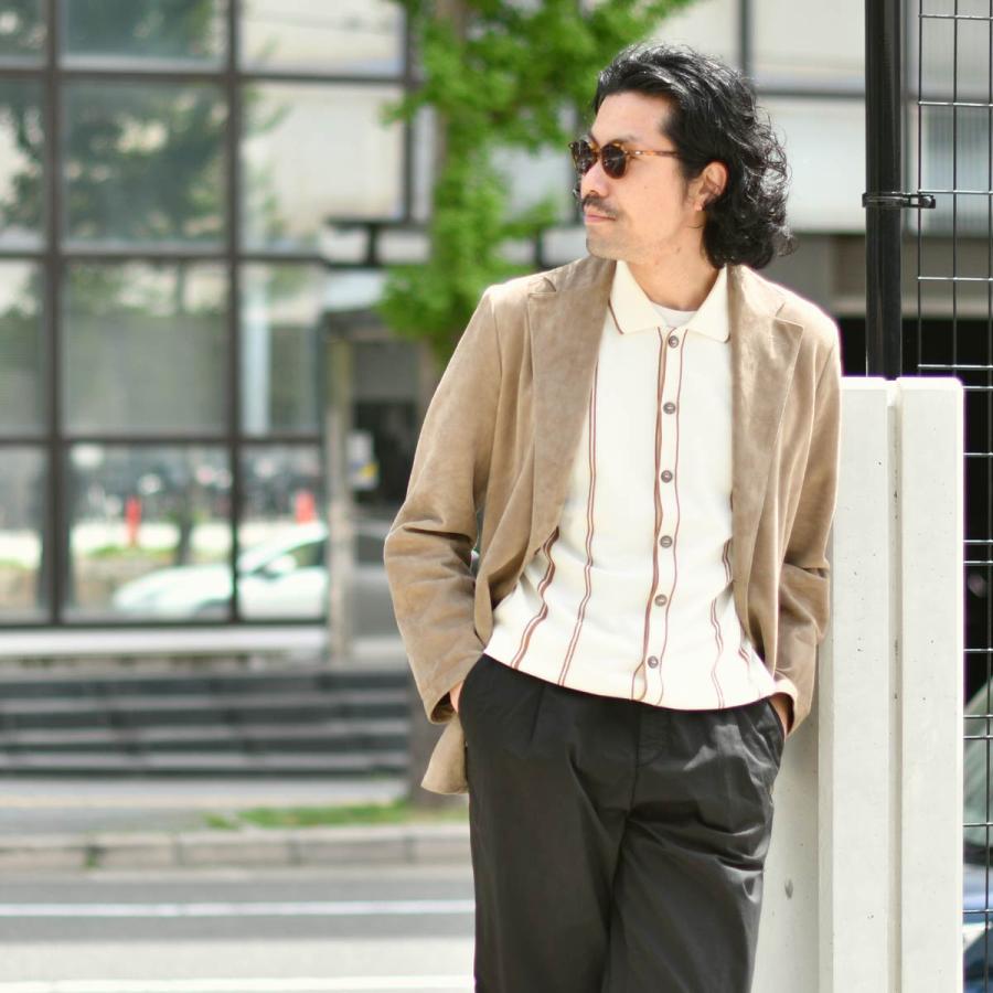 GRAN SASSO【グランサッソ】ニットシャツ 59135 18041 005 オーガニックコットン 12G ホワイト_7