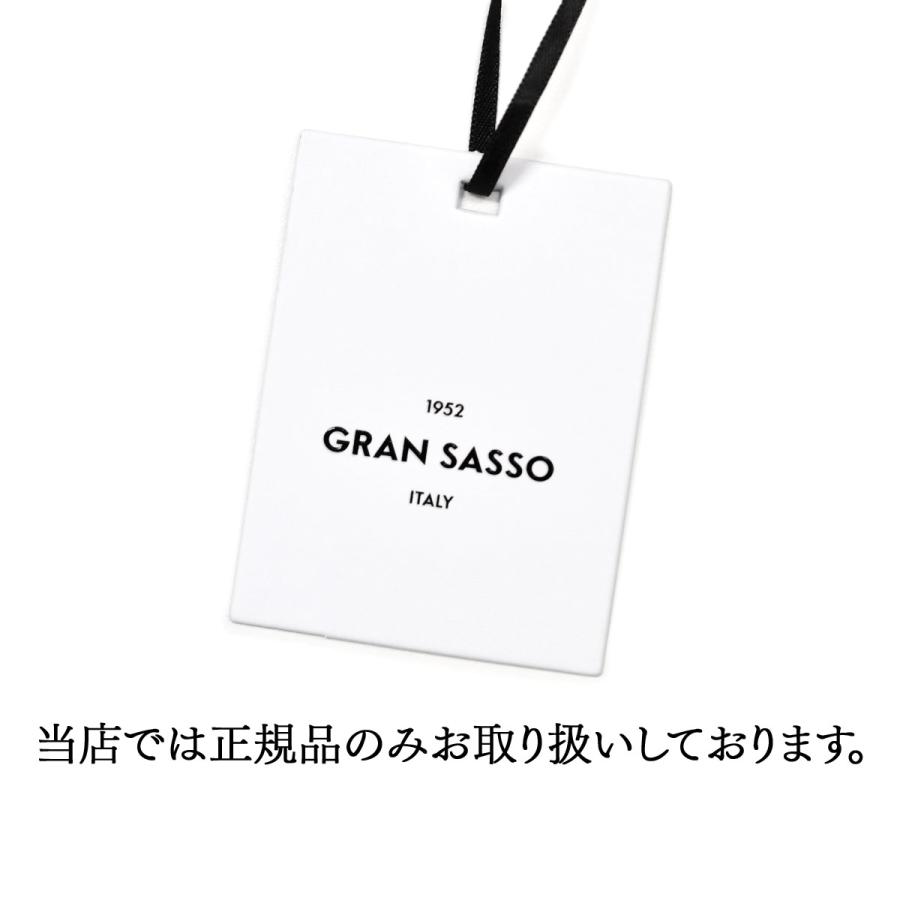 GRAN SASSO【グランサッソ】ジップアップニットブルゾン 23112 25075 099 ウール ブラックの画像