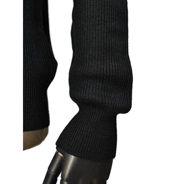 GRAN SASSO【グランサッソ】スキッパーニットポロ 23160 18658 099 リネンコットン 8G ブラック_3