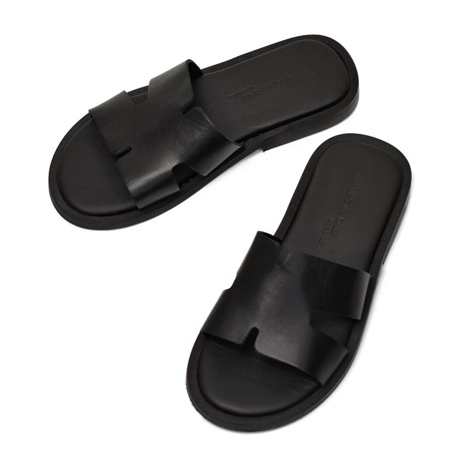 MAURO de BARI ブラック スライドサンダル MAURO de BARI