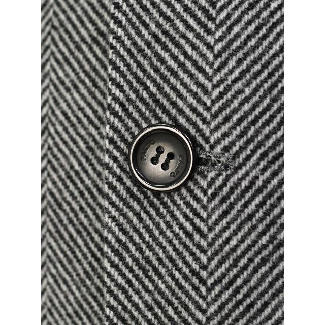 PALTO【パルト】バルカラーコート MARCELLO DB RESCA  WNER Bianco Nero ウール  ナイロン ヘリンボーン ブラック ホワイトの画像