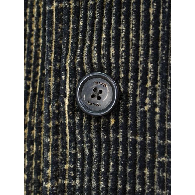 【FINAL SALE 返品交換不可】【size50】PALTO【パルト】バルカラーコート MARCELLO VEL PRINT PDG CNER コットン コーデュロイ チェック ブラック オレンジ_8