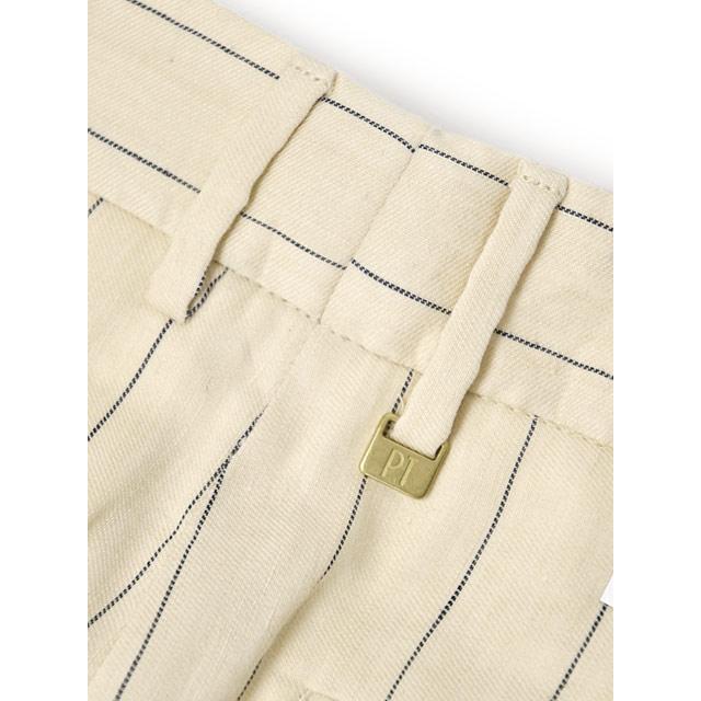 【SALE】PT TORINO【ピーティートリノ】2プリーツパンツ Reworked MICHAEL LB09 0015 リネン コットン アイボリー_5