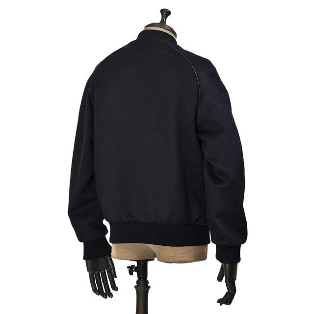 PT TORINO【ピーティートリノ】 スタジャン ショートブルゾン Outerwear VARSITY PIPING LB06 0360 ウール ネイビーの画像