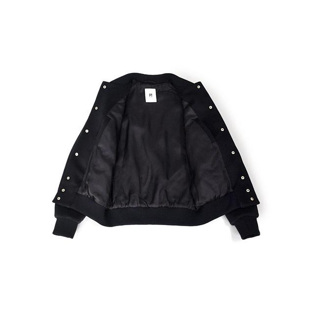 PT TORINO【ピーティートリノ】 スタジャン ショートブルゾン Outerwear VARSITY PIPING LB06 0360 ウール ネイビー | PT TORINO | 02