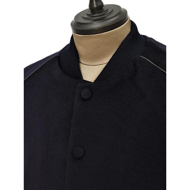 PT TORINO【ピーティートリノ】 スタジャン ショートブルゾン Outerwear VARSITY PIPING LB06 0360 ウール ネイビー | PT TORINO | 03