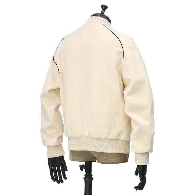 PT TORINO【ピーティートリノ】 スタジャン ショートブルゾン Outerwear VARSITY PIPING LB06 0015 ウール オフホワイトの画像