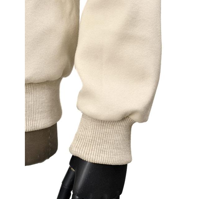 PT TORINO【ピーティートリノ】 スタジャン ショートブルゾン Outerwear VARSITY PIPING LB06 0015 ウール オフホワイトの画像