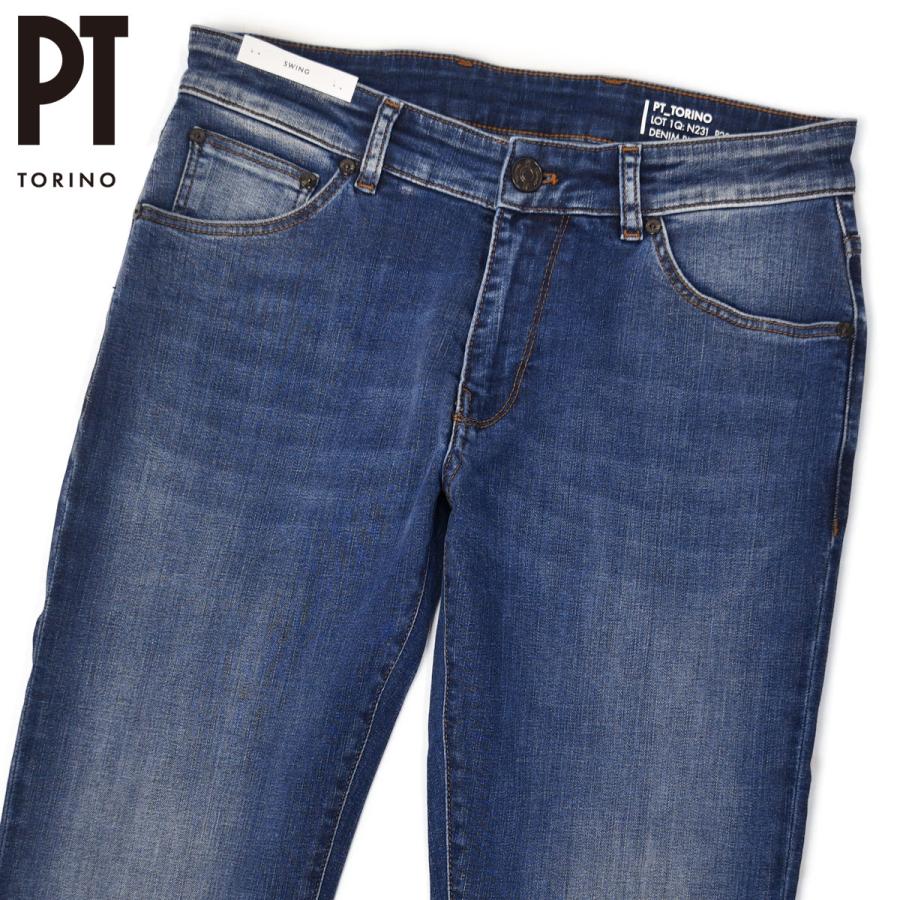 【FINAL SALE 返品交換不可】PT TORINO DENIM【ピーティートリノデニム】デニムパンツ SWING OA30 MM29 コットン ポリエステル ストレッチ ウォッシュインディゴ | PT TORINO