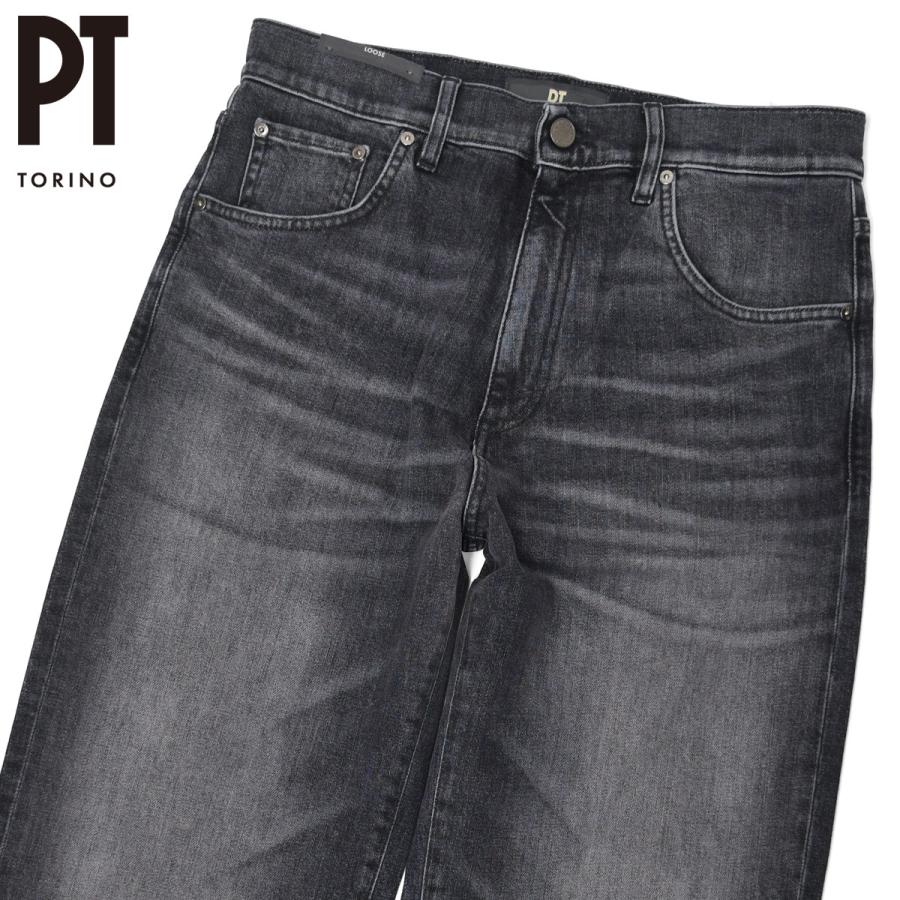 PT TORINO DENIM【ピーティートリノデニム】デニムパンツ RAP CA2430 MI22 コットン ポリエステル ウォッシュ ブラック | PT TORINO