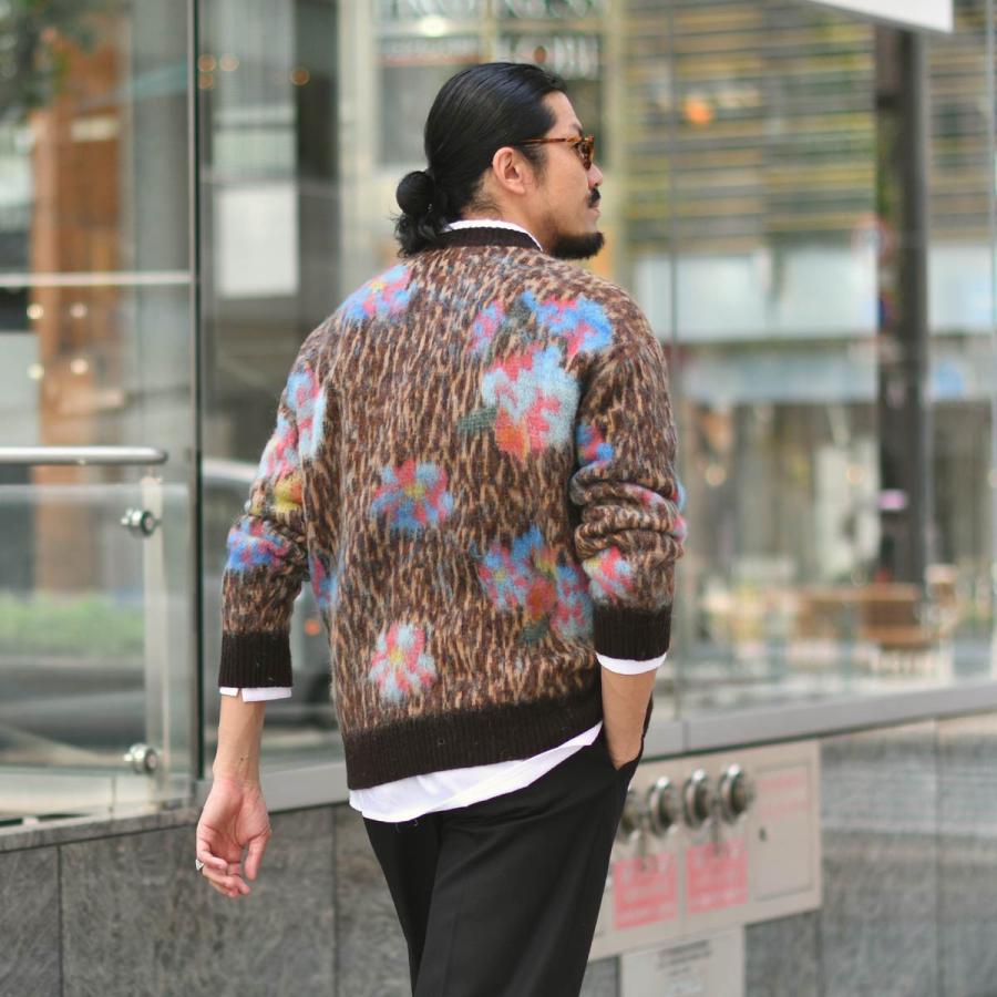 【FINAL SALE 返品交換不可】【size48】roberto collina【ロベルトコリーナ】オーバーサイズドクルーネックニット RA25001 ウール モヘア レオパード フラワー | ROBERTO COLLINA | 07
