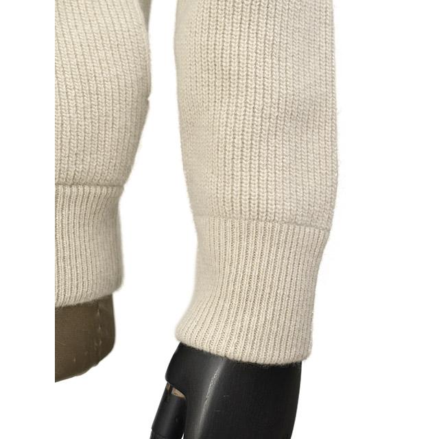 roberto collina【ロベルトコリーナ】ジップアップニットブルゾン 253M20208 03 BEIGE スーパーファインメリノウール ナチュラルの画像