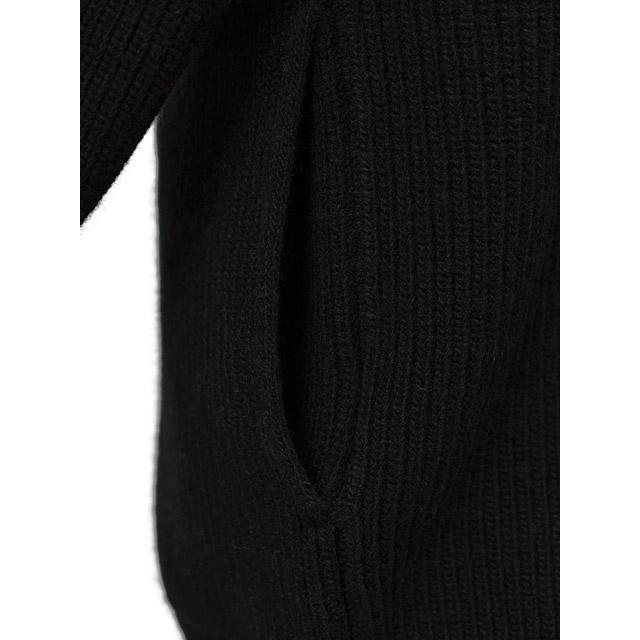 roberto collina【ロベルトコリーナ】ジップアップニットブルゾン 253M20208 09 NERO スーパーファインメリノウール ブラックの画像