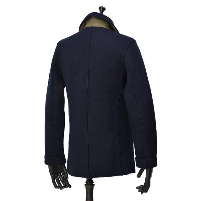 Settefili Cashmere【セッテフィーリ カシミア】ピーコート PIKOT JA08 ウール ネイビーの画像