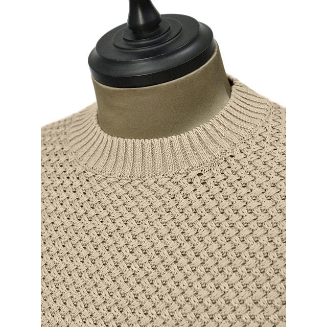 Settefili Cashmere【セッテフィーリ カシミア】クルーネックニット INTM4HM MA01 リネン コットン グレージュ |  | 03