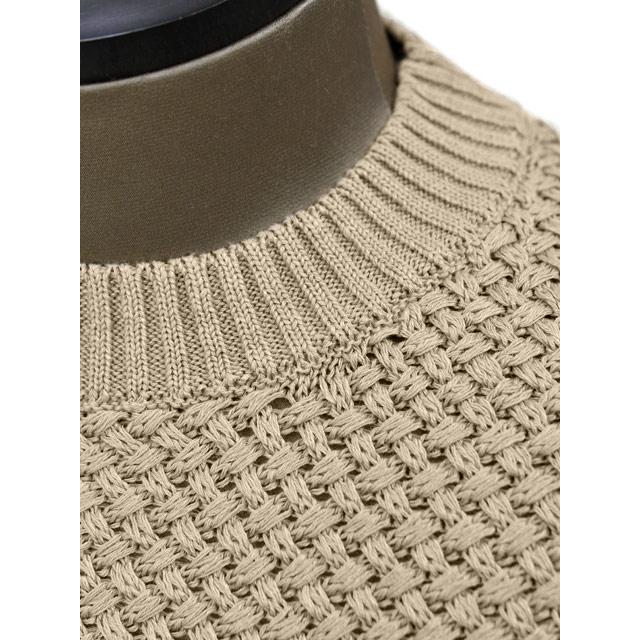 Settefili Cashmere【セッテフィーリ カシミア】クルーネックニット INTM4HM MA01 リネン コットン グレージュ |  | 04