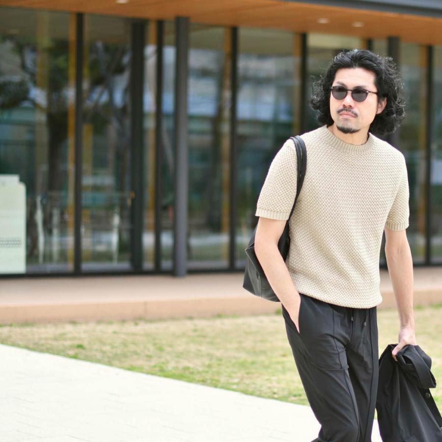 Settefili Cashmere【セッテフィーリ カシミア】クルーネックニット INTM4HM MA01 リネン コットン グレージュ |  | 05