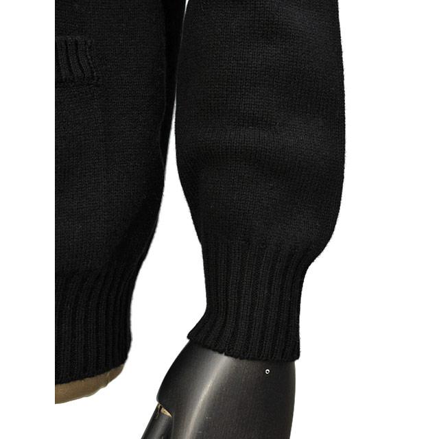 Settefili Cashmere【セッテフィーリ カシミア】Vネックカーディガン 435 2D.ZR19 ウール カシミヤ 7G ブラックの画像
